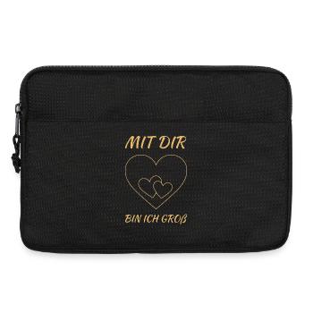 Je suis très fort avec toi - cœur de la Saint-Valentin pour les couples - Sacoche pour ordinateur portable 13 pouces - noir - Devant