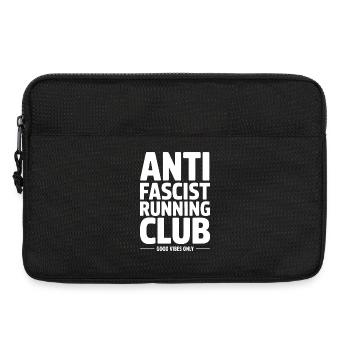Club de course antifasciste - T-shirt Antifa - Sacoche pour ordinateur portable 13 pouces - noir - Devant