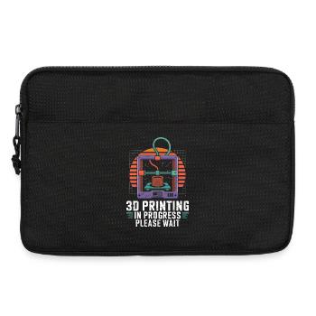  3D Printing In Progress Please Wait Lustiger 3D - Laptoptasche 13" - Schwarz - Vorne