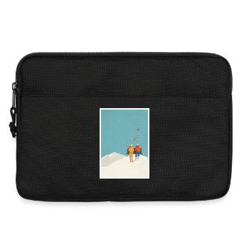 Duo de téléski enneigés - Sacoche pour ordinateur portable 13 pouces - noir - Devant