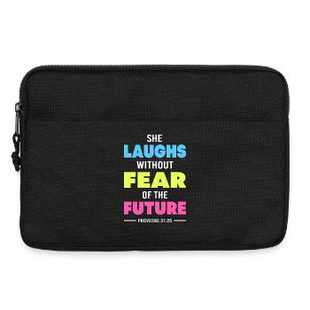 Bibelvers Kapitel 31 Bibel Spruch Jesus Christ - Laptoptasche 13" - Schwarz - Vorne