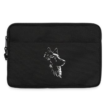 Silhouette de Groenendael Belge Chien Wilsigns - Sacoche pour ordinateur portable 13 pouces - noir - Devant
