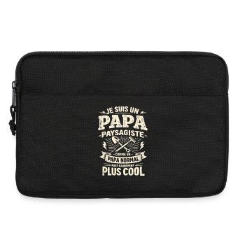 Papa Paysagiste Carrément Plus Cool Cadeau - Sacoche pour ordinateur portable 13 pouces - noir - Devant
