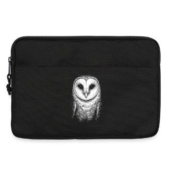 Barn owl - Laptop bag 13" - black - Front