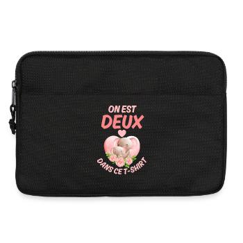 Announcement Big Sister Baby Message Love - Laptop bag 13" - black - Front