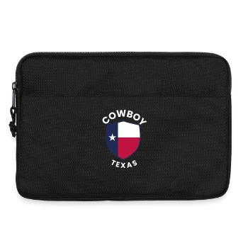 Cowboy Texas Shield Design graphique - Sacoche pour ordinateur portable 13 pouces - noir - Devant