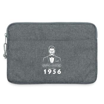 70. Geburtstag Living Legend (GENT) since 03/1956 - Laptoptasche 13" - Grau meliert - Vorne