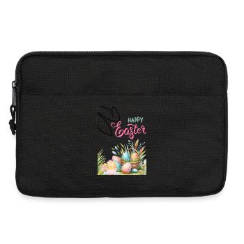 Pastel Easter Basket and Eggs - Laptop bag 13" - black - Front