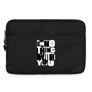 Rien avec toi qui dis une faute de frappe de séparation en gros - Sacoche pour ordinateur portable 13 pouces - noir - Devant