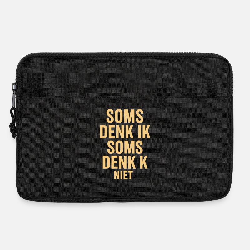 Manchmal denke ich nicht - Laptoptasche 13" - Schwarz