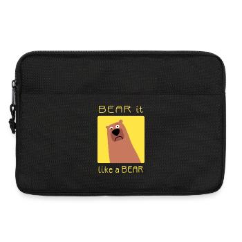 BEAR it like a BEAR - Laptoptasche 13" - Schwarz - Vorne