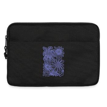 Floral Linework Bloom - Laptop bag 13" - black - Front