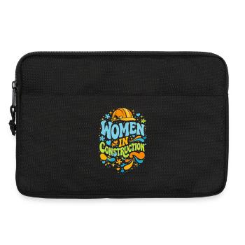 Women in Construction Craftswomen Retro Power - Laptop bag 13" - black - Front
