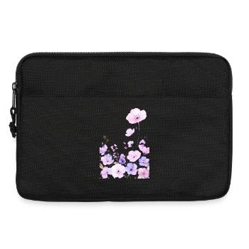 Des fleurs sauvages pastel dans le jardin floral doux - Sacoche pour ordinateur portable 13 pouces - noir - Devant