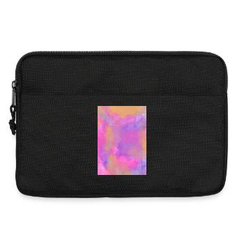 Gradient - Flieder personalisierbar - Laptoptasche 13" - Schwarz - Vorne