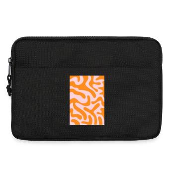 Funky tiger - orange pink - Laptop bag 13" - black - Front