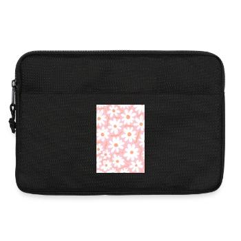Rosa Gänseblümchen - Laptoptasche 13" - Schwarz - Vorne