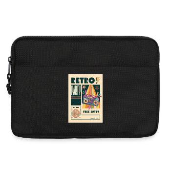 Retro Party Boombox Neon - Laptop bag 13" - black - Front