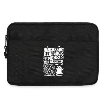 Hamsterrad Kein Bock mehr Freiheit Humor - Laptoptasche 13" - Schwarz - Vorne