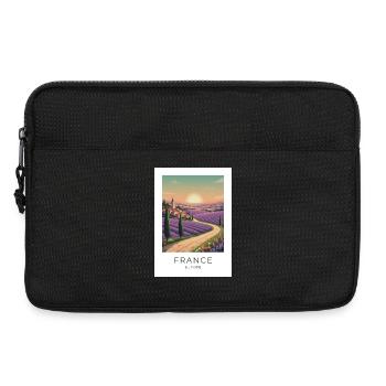 Lavendelfeld Provence France - Laptoptasche 13" - Schwarz - Vorne