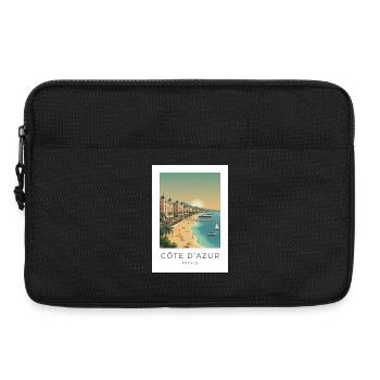 Côte d’Azur Riviera Sommerstrand - Laptoptasche 13" - Schwarz - Vorne