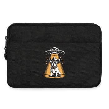 French Bulldog Cowboy UFO - Laptoptasche 13" - Schwarz - Vorne