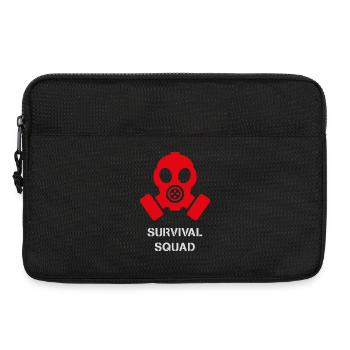 Conception cyberpunk du masque à gaz Biohazard - Sacoche pour ordinateur portable 13 pouces - noir - Devant