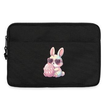 Herzblick Bunny Easter Egg - Laptop bag 13" - black - Front