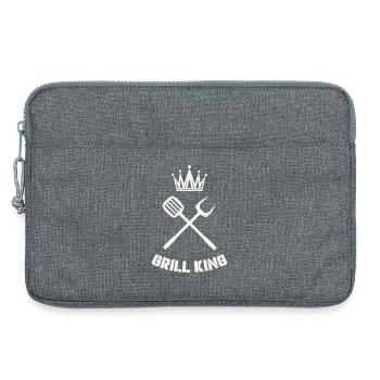 grill_king- - Sacoche pour ordinateur portable 13 pouces - gris chiné - Devant