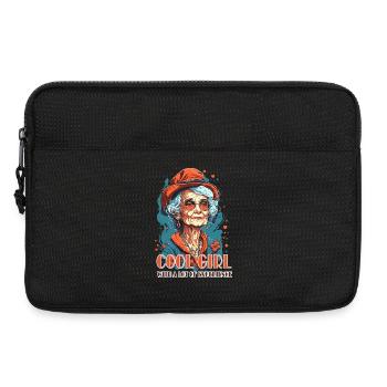 Experienced charmer woman illustration - Laptop bag 13" - black - Front
