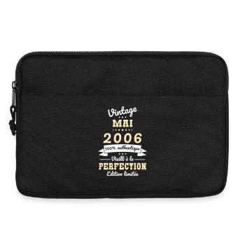 Anniversaire 20 ans - Vintage - Mai 2006 - Sacoche pour ordinateur portable 13 pouces - noir - Devant