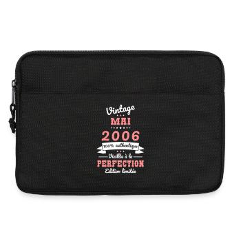 Anniversaire 20 ans - Vintage - Mai 2006 - Sacoche pour ordinateur portable 13 pouces - noir - Devant