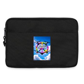 Peace Maker Rainbow LED Ring - Laptop bag 13" - black - Front