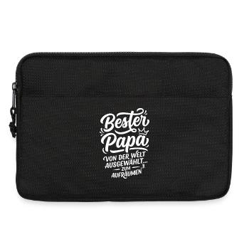 Bester Papa der Welt Aufräumen Humor - Laptoptasche 13" - Schwarz - Vorne
