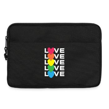 LGBT-Pride-Monat – Liebe ist Liebe - Laptoptasche 13" - Schwarz - Vorne
