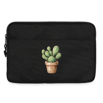 Cactus Mosaic - Desert Art for Plant Fans - Laptop bag 13" - black - Front