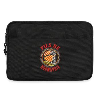 Fils de Normandie fierté normande design - Sacoche pour ordinateur portable 13 pouces - noir - Devant