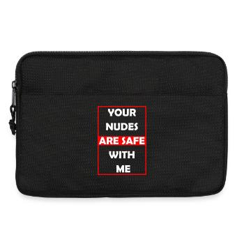 Nackte sicher bei mir - Laptoptasche 13" - Schwarz - Vorne