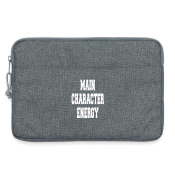 Énergie du personnage principal - Sacoche pour ordinateur portable 13 pouces - gris chiné - Devant