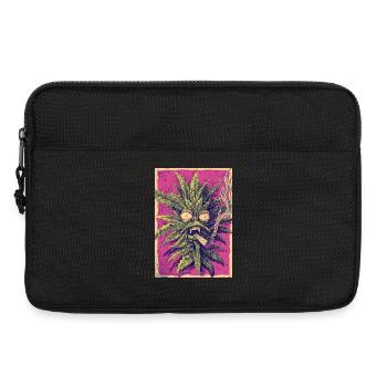 Cannabis Geist im PopArt Stil - Laptoptasche 13" - Schwarz - Vorne