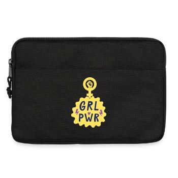 Girl power design, strong, loud and confident! - Laptop bag 13" - black - Front