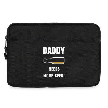 Papa a besoin de plus de bière ! (Papa / Papa / Bière / NÉGATIF) - Sacoche pour ordinateur portable 13 pouces - noir - Devant