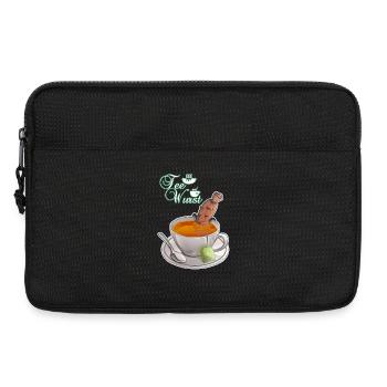 Tea sausage - Laptop bag 13" - black - Front