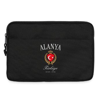 Alanya Türkei Wappen Krone – Reise Souvenir - Laptoptasche 13" - Schwarz - Vorne