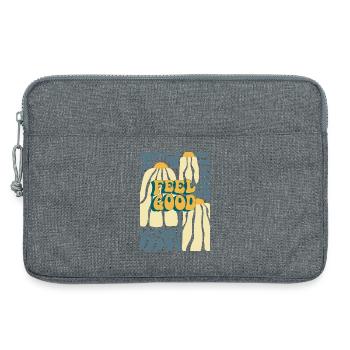 Feel Good Autumn Pumpkin Pattern - Laptop bag 13" - heather grey - Front