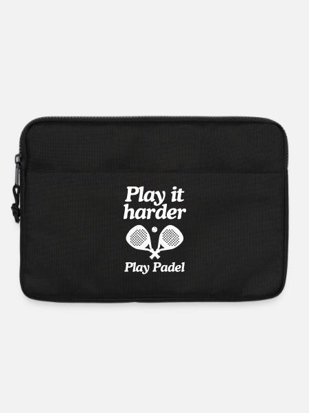 Play it harder – Paddle Logo - Laptop bag 13" - black