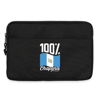 Guatemala Flagge T-Shirt Stolz & Heimat Chapín - Laptoptasche 13" - Schwarz - Vorne