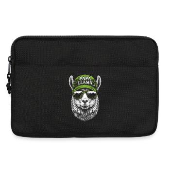 Papa Llama Cap Design - Laptop bag 13" - black - Front