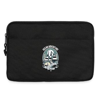 Nautisches Abenteuer: Segelboot & Leuchtturm - Laptoptasche 13" - Schwarz - Vorne