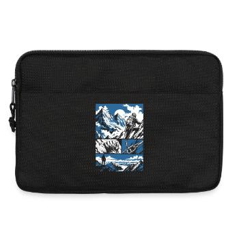 Climb Mountain Adventure - Laptoptasche 13" - Schwarz - Vorne